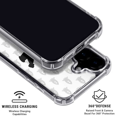 Disney Toy Story Buzz Lightyear Silhouette iPhone 16 Plus Clear Case